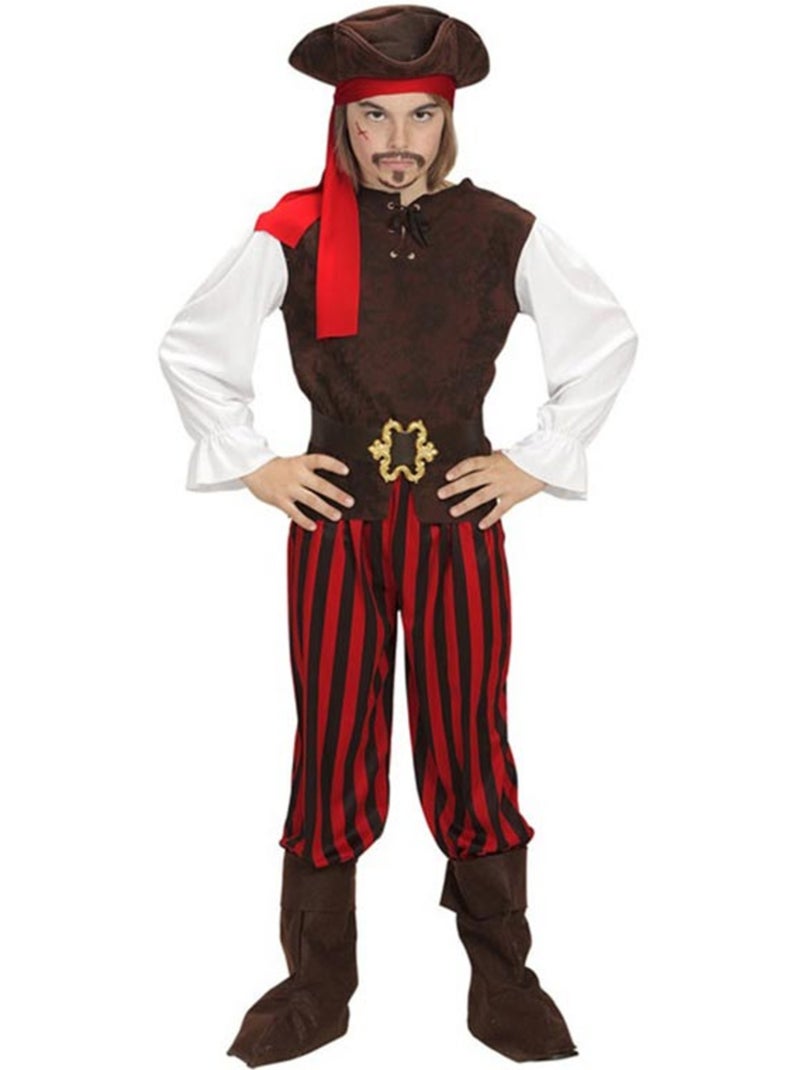 Disfraz de Pirata del Caribe a rayas Multicolor - Kiabi