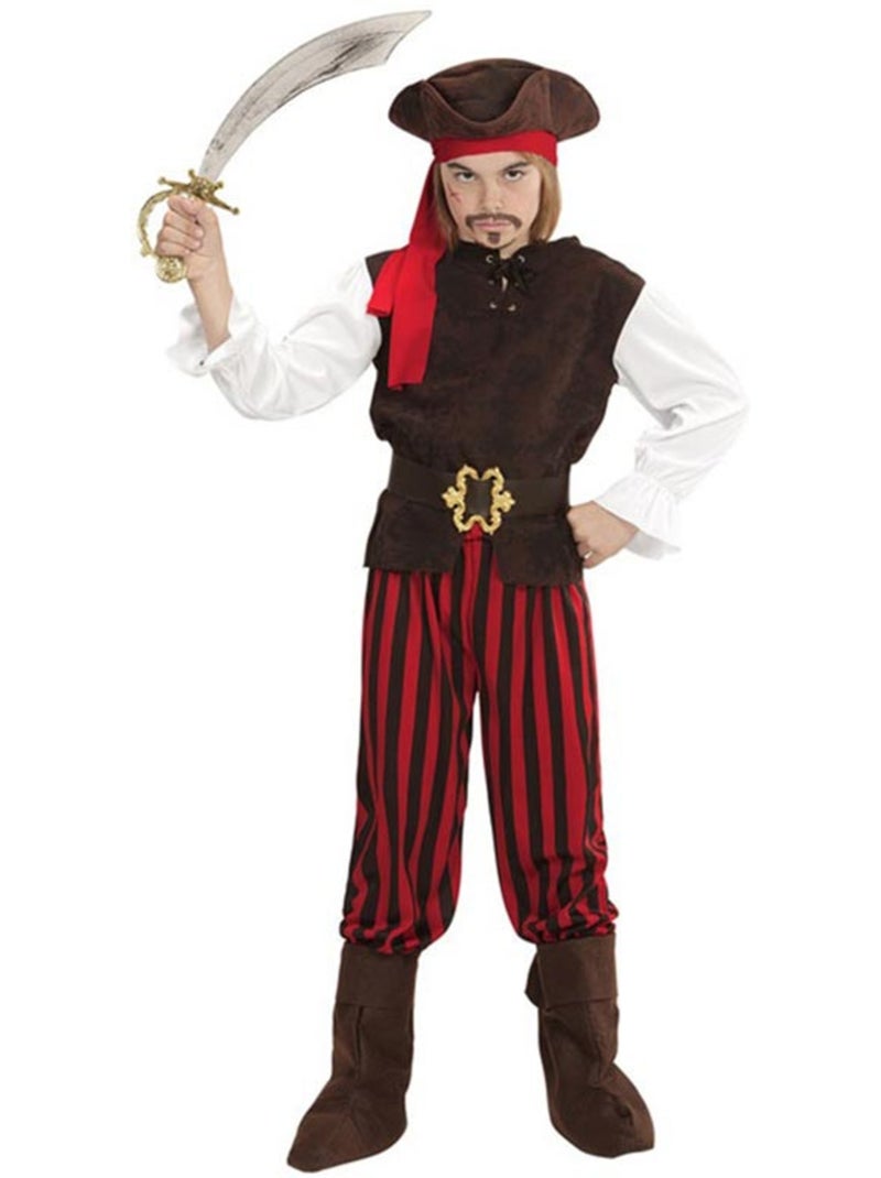 Disfraz de Pirata del Caribe a rayas Multicolor - Kiabi
