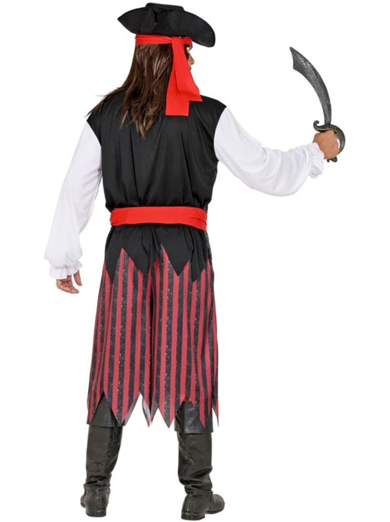 Disfraz de Pirata del Caribe a rayas Multicolor - Kiabi
