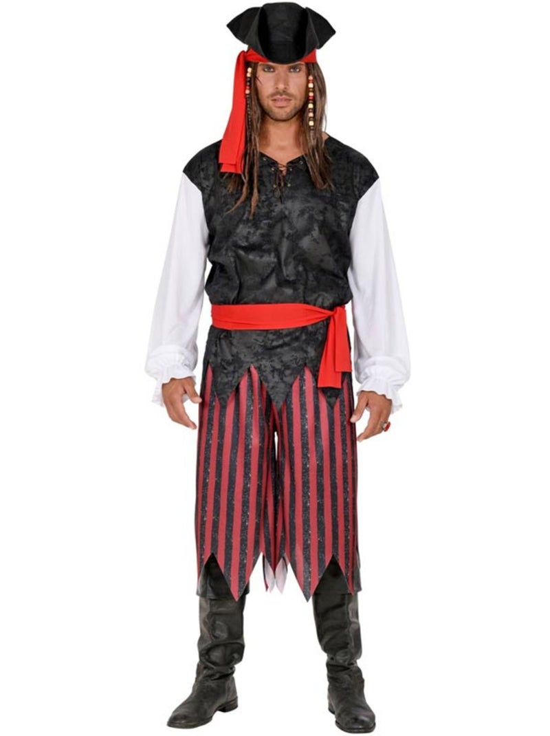 Disfraz de Pirata del Caribe a rayas Multicolor - Kiabi