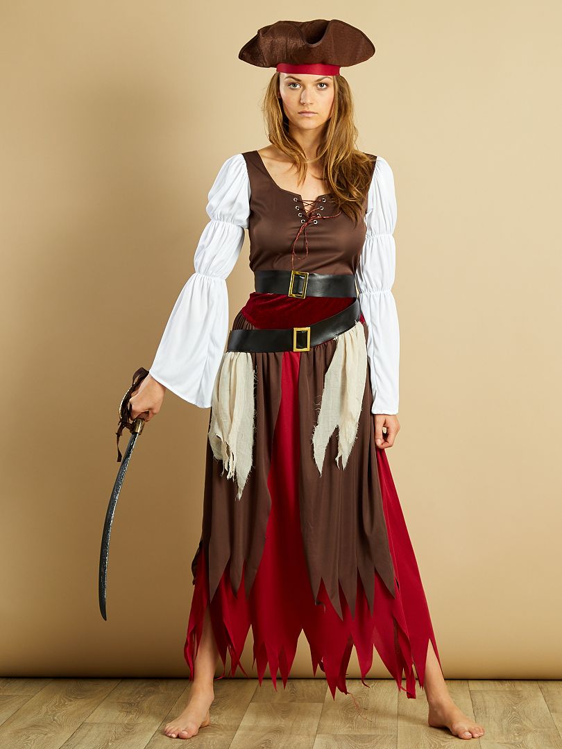 Disfraz de pirata marron - Kiabi