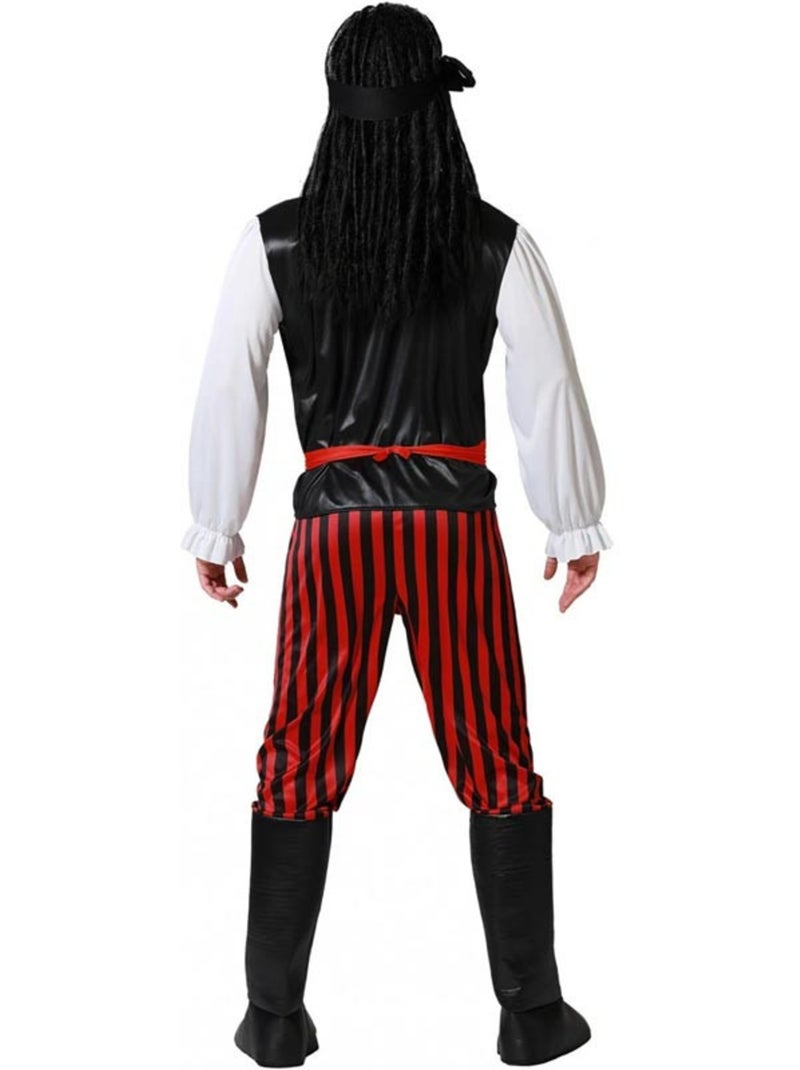 Disfraz de pirata rayas para hombre Multicolor - Kiabi