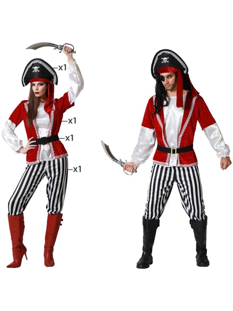 Disfraz de pirata rayas para mujer Multicolor - Kiabi