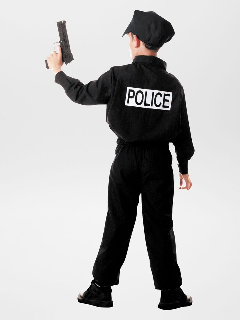 Disfraz de policía  mono + gorra + cinturón negro - Kiabi