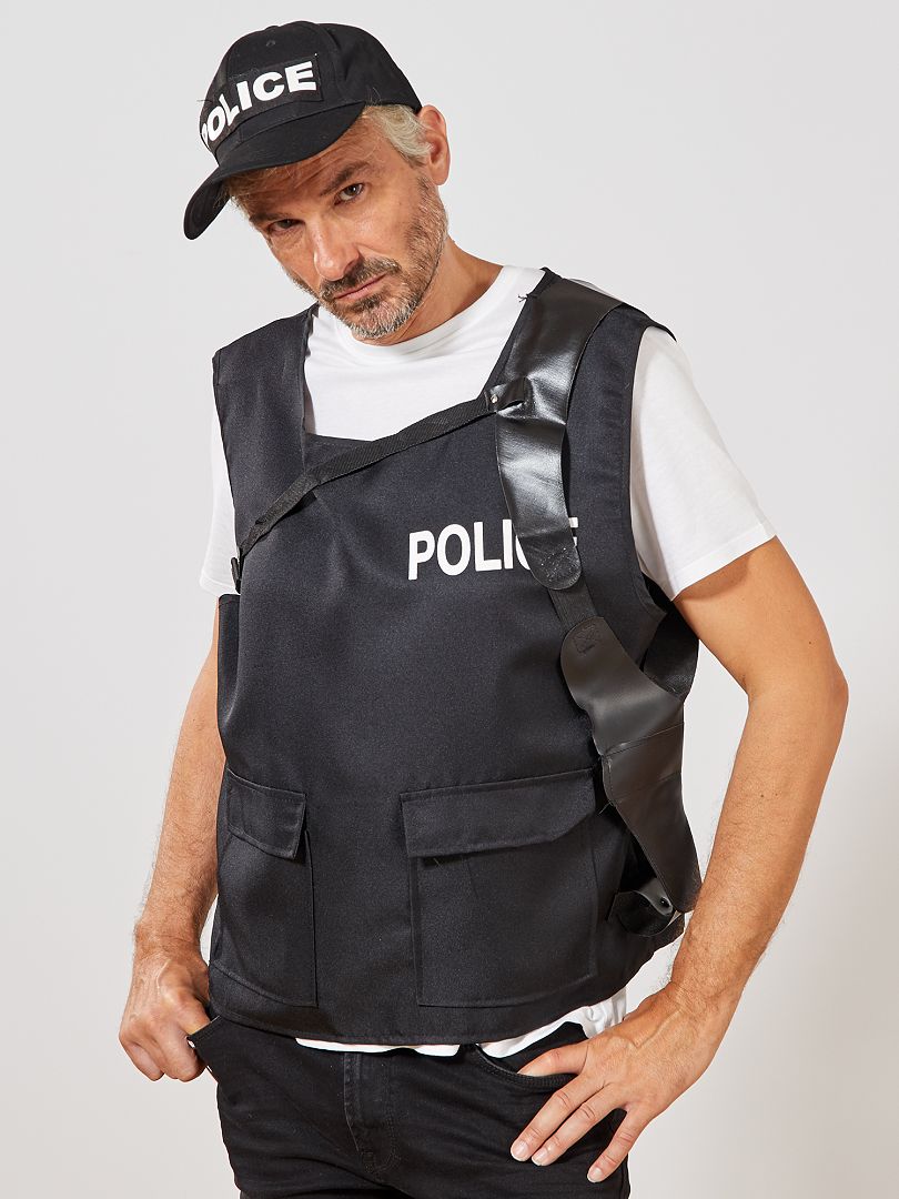 Magistrado Sueño áspero Agresivo Disfraz de policía - negro - Kiabi - 15.00€