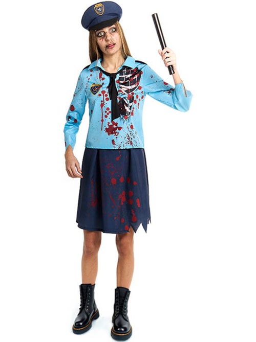Disfraz de Policía Zombie con Gorra - Kiabi