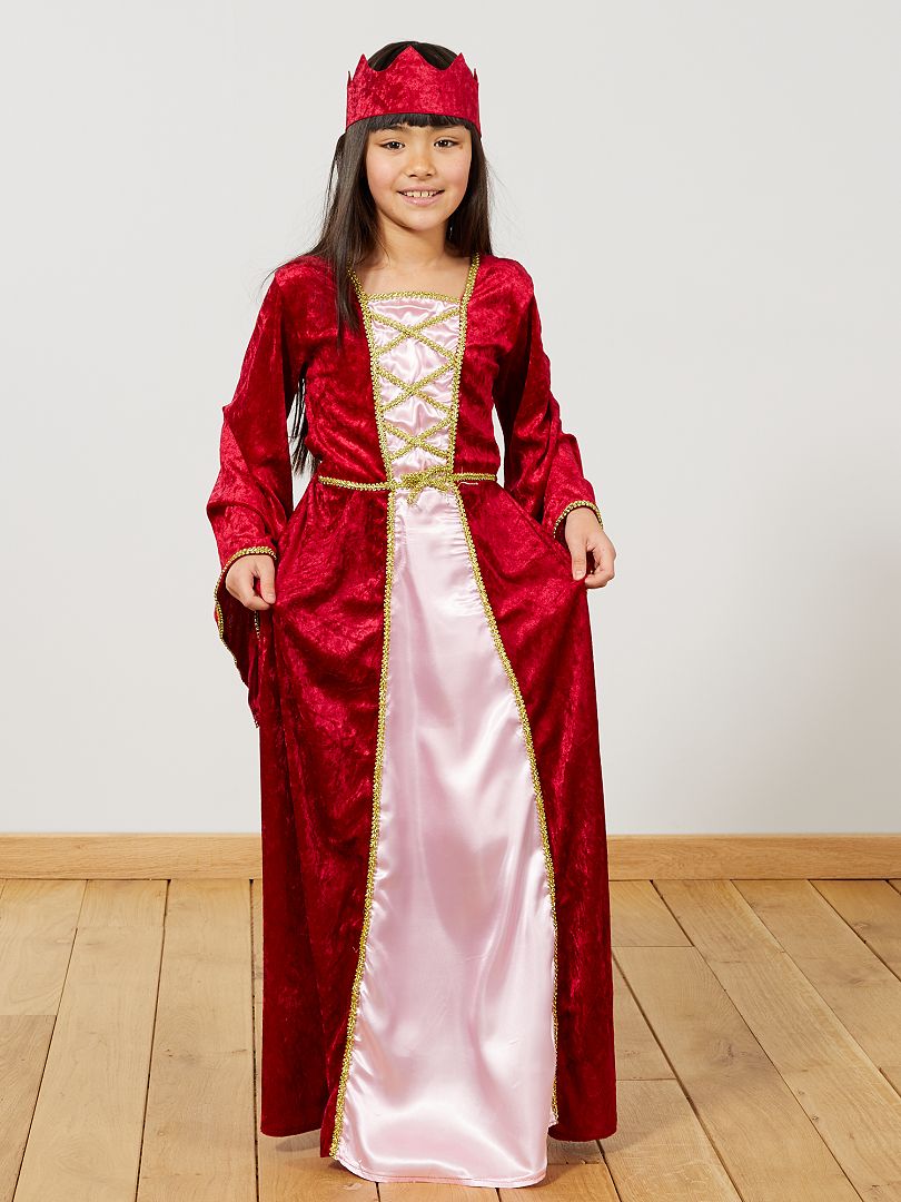 lealtad sentido común estoy feliz Disfraz de princesa medieval - rojo - Kiabi - 22.00€