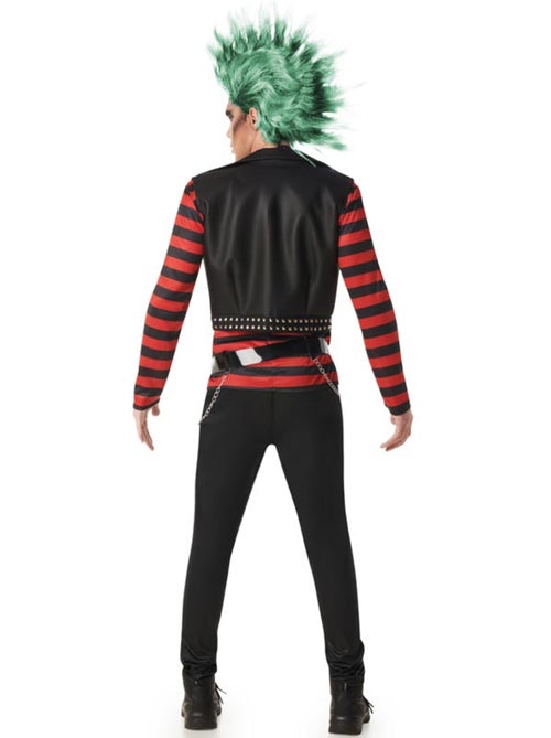 Disfraz de punky a rayas para hombre - Kiabi