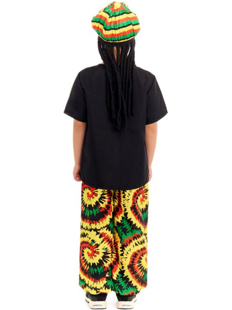 Disfraz de Rastafari Jamaicano Multicolor - Kiabi