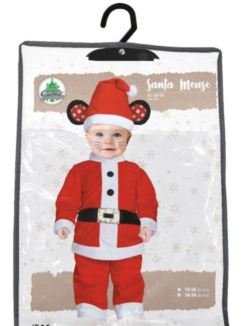 Disfraz de ratoncito papá noel con cinturón para bebé Multicolor - Kiabi