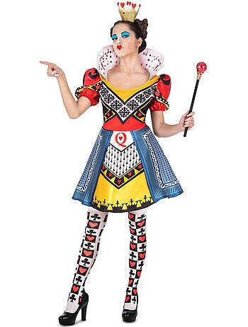 Disfraz de Reina de Corazones con medias