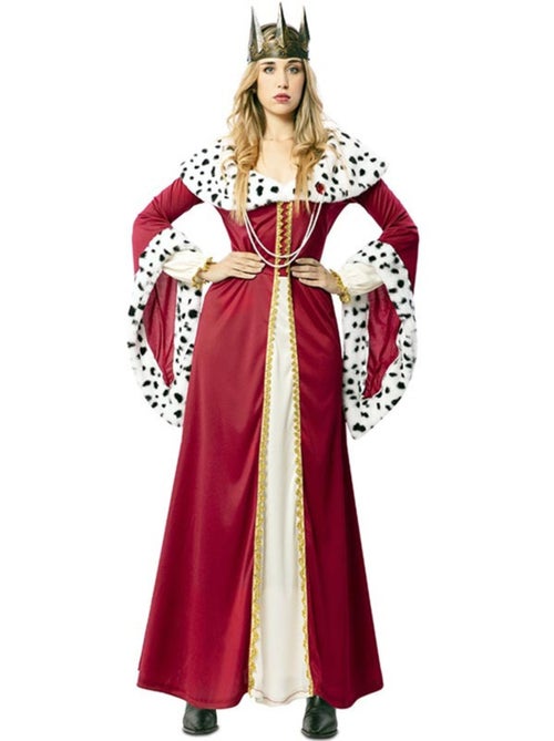 Disfraz de reina medieval con estampado deluxe para mujer - Kiabi