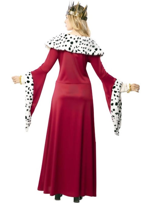 Disfraz de reina medieval con estampado deluxe para mujer - Kiabi