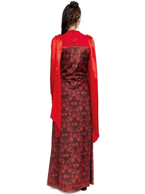 Disfraz de reina medieval estampado floral para mujer - Kiabi