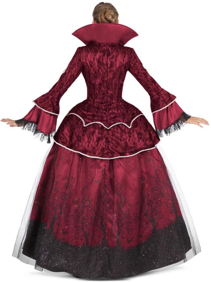 Disfraz de Reina Vampiresa burdeos con enagua Multicolor - Kiabi