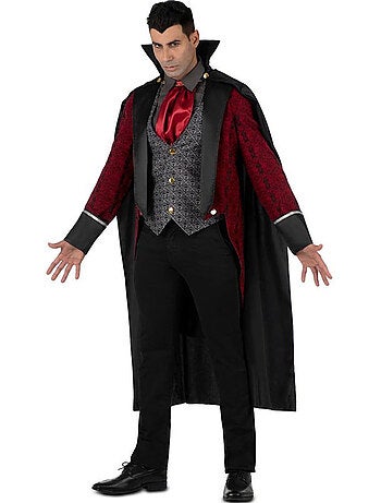 Disfraz de Rey Vampiro burdeos oscuro