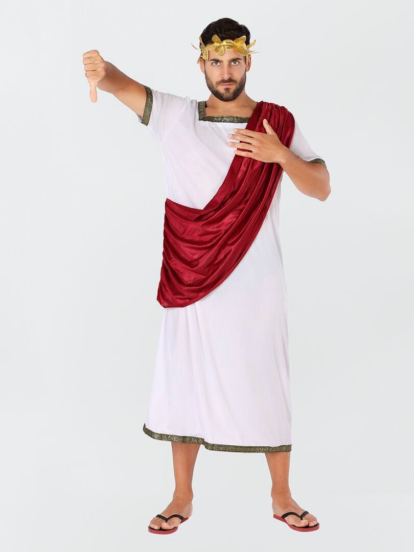 Disfraz de romano blanco/rojo - Kiabi