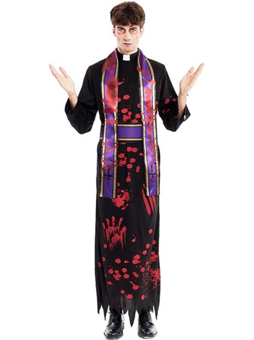 Disfraz de Sacerdote Sangriento con estola - Kiabi