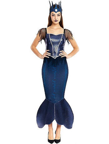 Disfraz de Sirena Malvada con corona