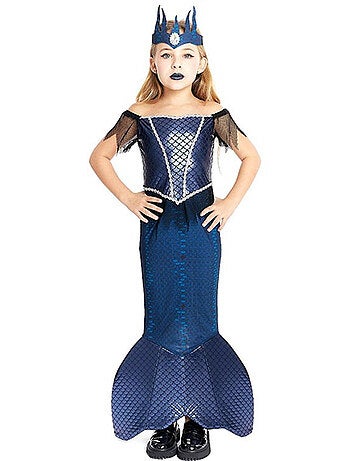 Disfraz de Sirena Malvada con corona
