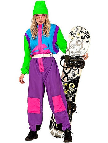 Disfraz de Snowboarder fluorescente