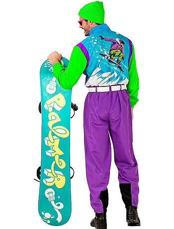Disfraz de Snowboarder fluorescente