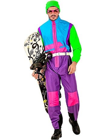 Disfraz de Snowboarder fluorescente