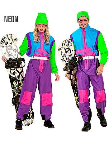 Disfraz de Snowboarder fluorescente