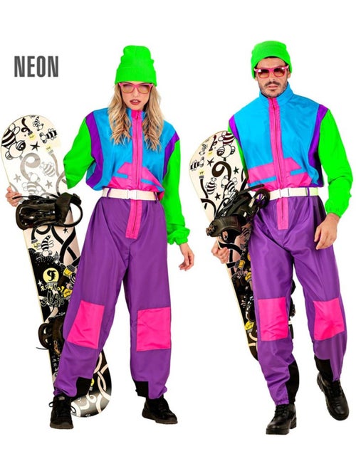 Disfraz de Snowboarder fluorescente - Kiabi