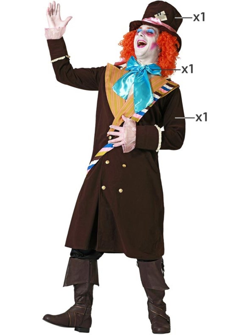Disfraz de sombrerero loco para hombre Multicolor - Kiabi