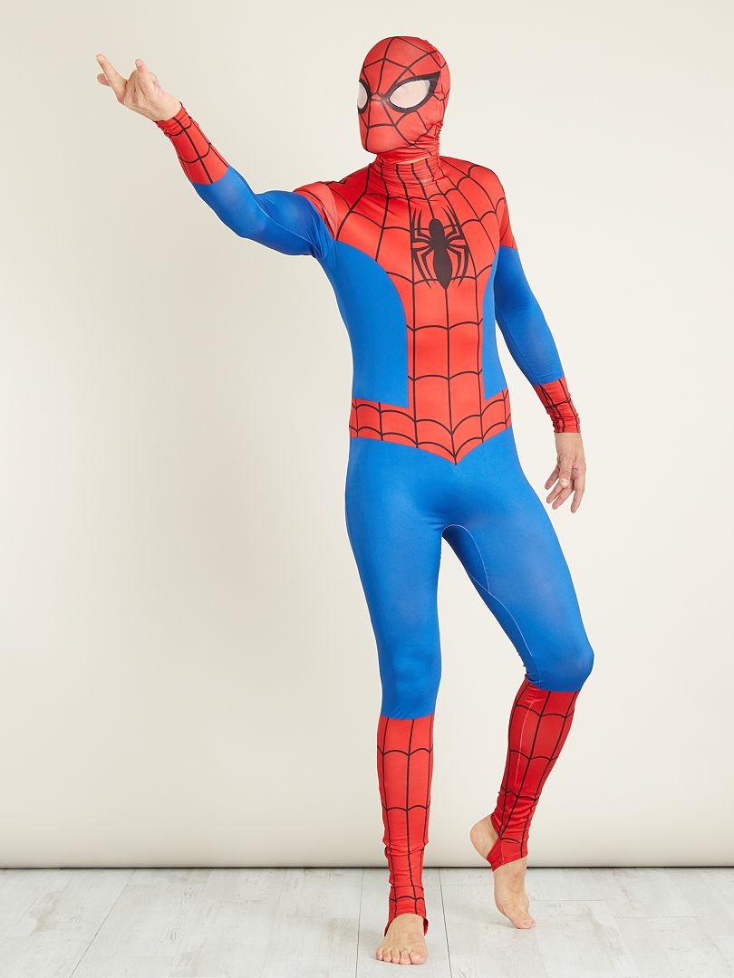 canción Rascacielos Apretar Disfraz de 'Spiderman' segunda piel con verdugo - azul/rojo - Kiabi - 42.00€