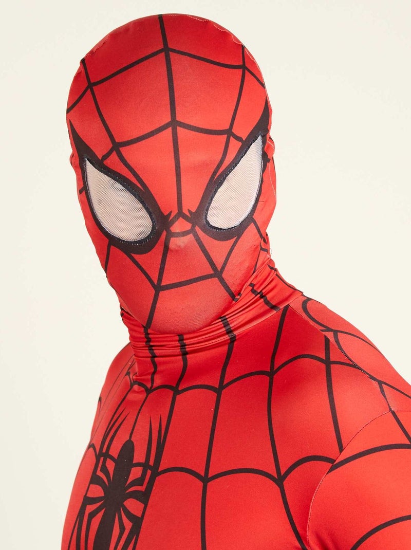 Disfraz de 'Spiderman' segunda piel con verdugo azul/rojo - Kiabi