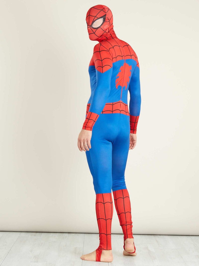 Disfraz de 'Spiderman' segunda piel con verdugo azul/rojo - Kiabi