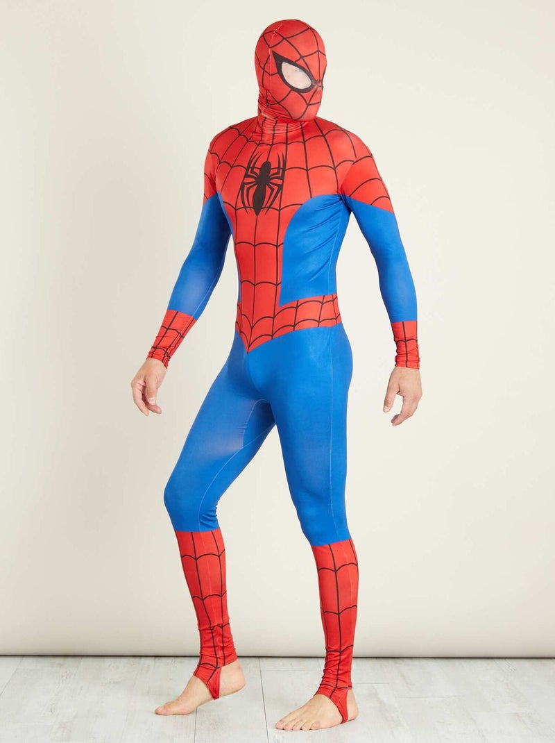 Disfraz de 'Spiderman' segunda piel con verdugo azul/rojo - Kiabi