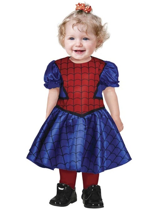 Disfraz de superheroína arácnida para bebé - Kiabi