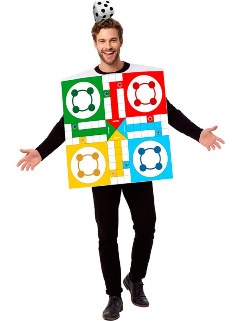 Disfraz de tablero de parchís para adultos Multicolor - Kiabi