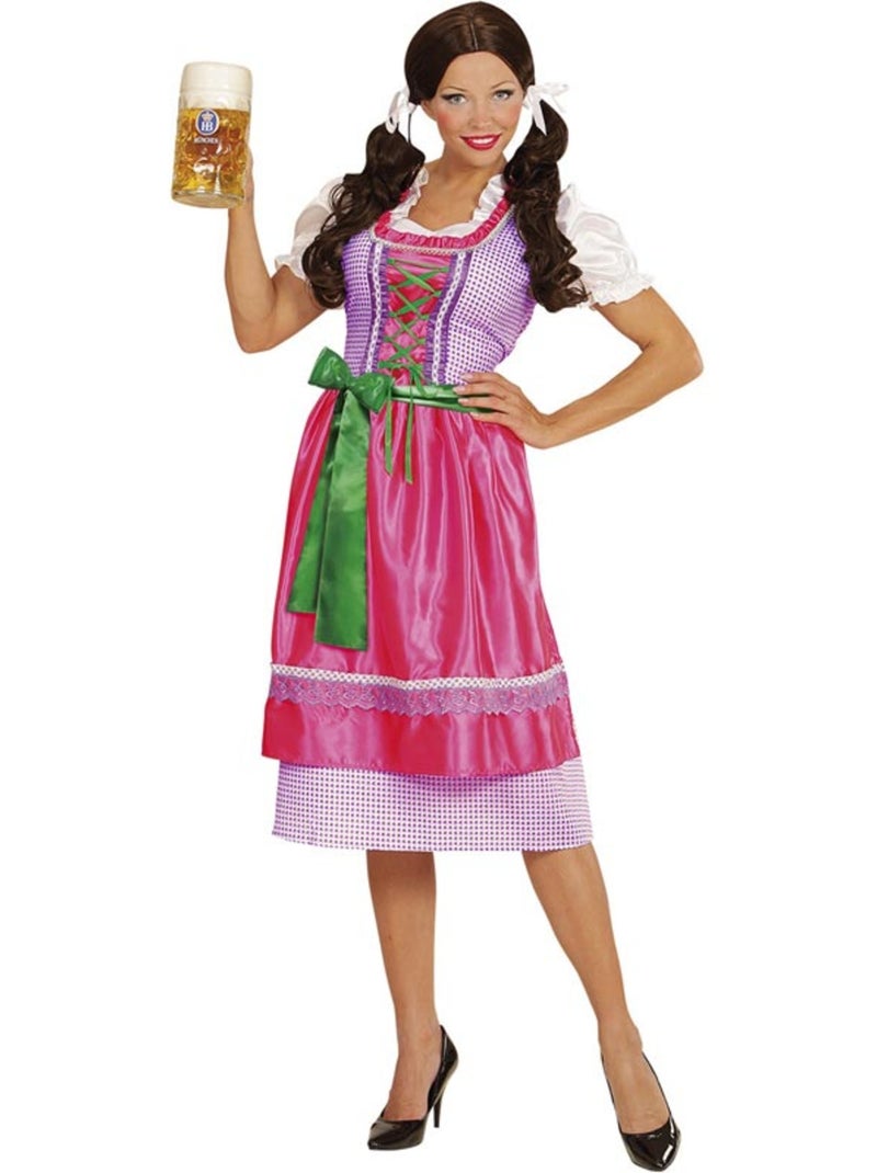 Disfraz de Tirolesa Dirndl con delantal Multicolor - Kiabi