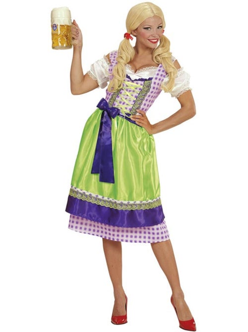 Disfraz de Tirolesa Dirndl con delantal - Kiabi