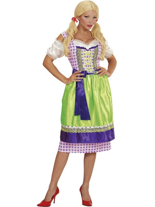 Disfraz de Tirolesa Dirndl con delantal - Kiabi