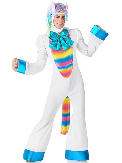 Disfraz de unicornio arcoiris con lazo para adultos - Kiabi