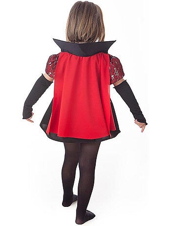 Disfraz de Vampira Esqueletos elegante con capa