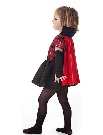 Disfraz de Vampira Esqueletos elegante con capa