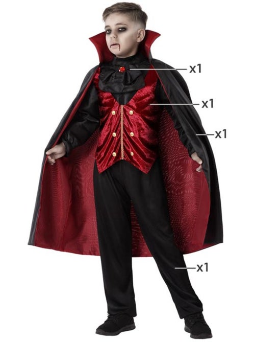 Disfraz de vampiro borgoña - Kiabi Disfraz de vampiro borgoña - Kiabi