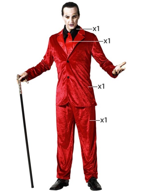 Disfraz de vampiro elegante para hombre - Kiabi