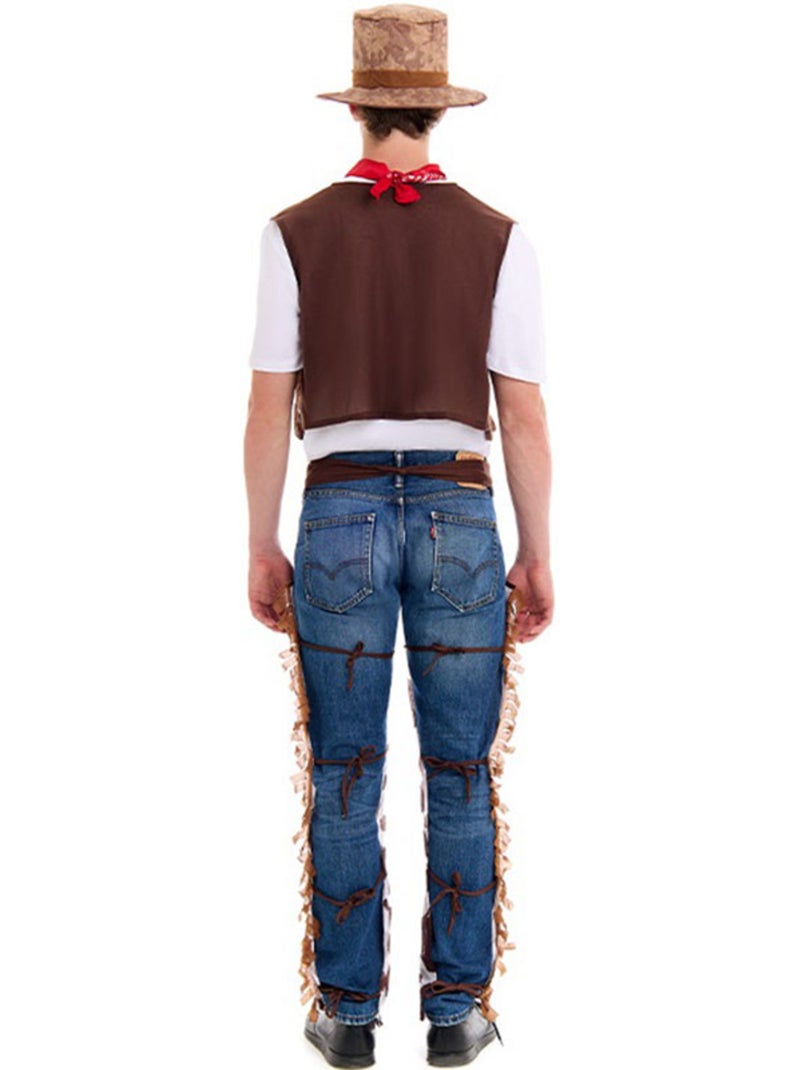Disfraz de Vaquero Oeste con Zahones Multicolor - Kiabi