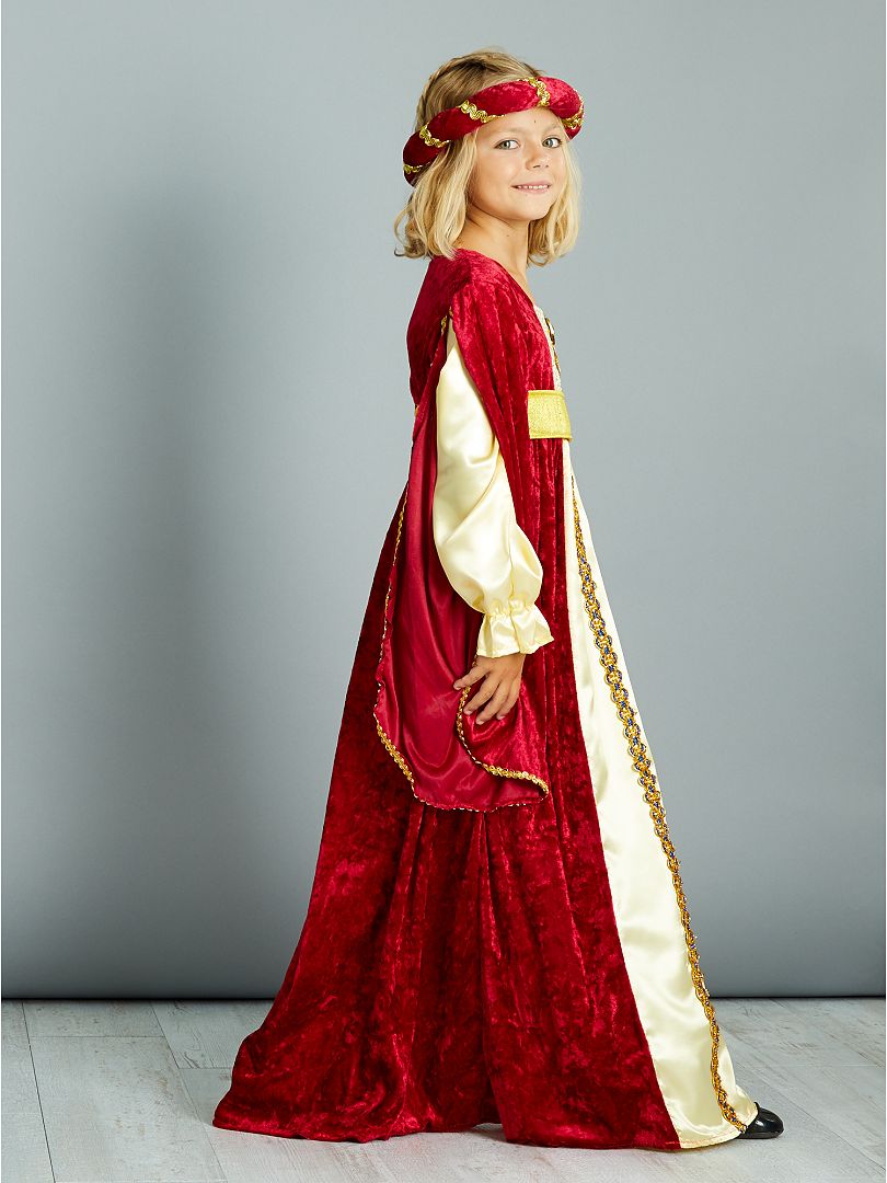 Disfraz de vestido medieval - rojo - Kiabi €