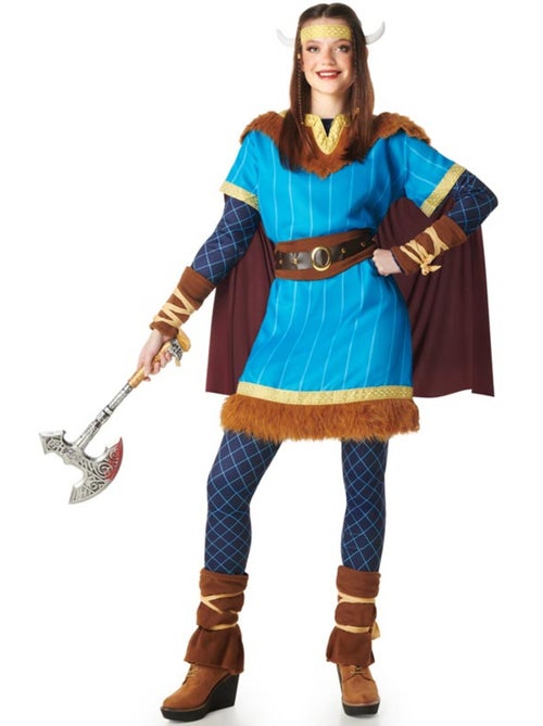 Disfraz de vikingo con capa para mujer - Kiabi