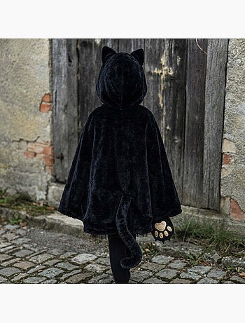 Disfraz infantil capa de gato en terciopelo | Great Pretenders