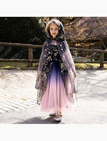 Disfraz infantil capa hada de las estrellas con capucha | great pretenders