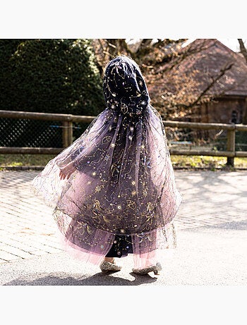 Disfraz infantil capa hada de las estrellas con capucha | great pretenders